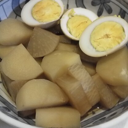 卵も入れてみました☆ほくほくの食感と安定した味付けが好みです！